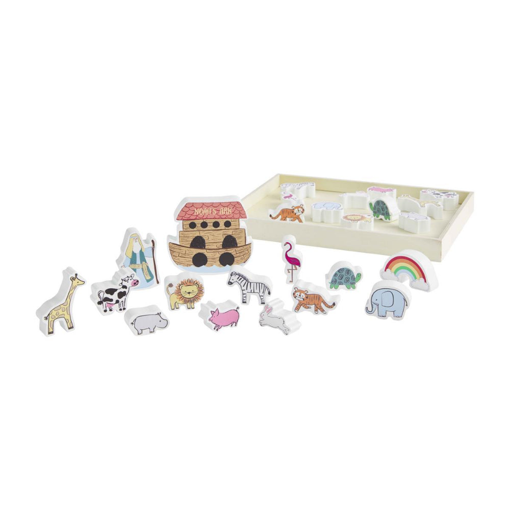 Mud Pie Noah's Ark Wood Toy Set