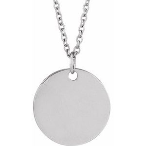 Sterling Silver Narcissus December Birth Flower 16-18" Necklace 88529:154:P