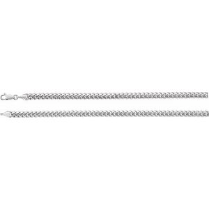Sterling Silver 5 mm Miami Cuban Curb 18" Chain CH1243:104:P