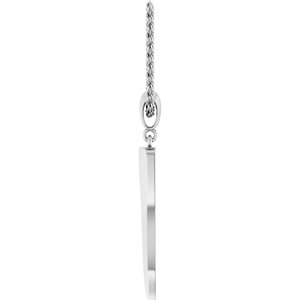Sterling Silver Italian Horn 20" Necklace 88690:106:P