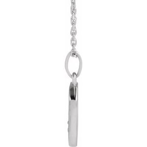 Sterling Silver Mountain 16-18" Necklace 88720:107:P