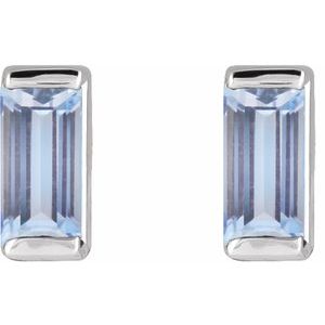 Sterling Silver Natural Tanzanite Earrings 88107:124:P