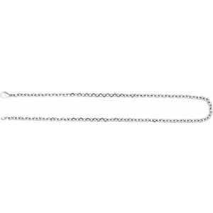 Titanium 5.5 mm Diamond-Cut Cable 18" Chain CH1273:101:P