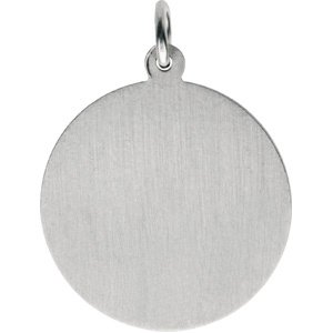 Sterling Silver St. Michael Medal Pendant R5052:144036:P