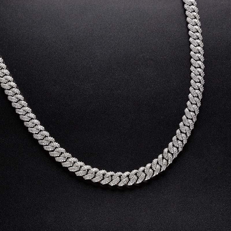 Helloice 10mm Iced Paved Cuban Chain