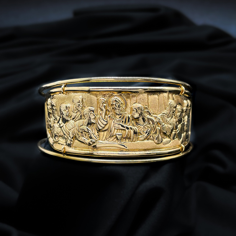 Helloice The Last Supper Embossed Ring