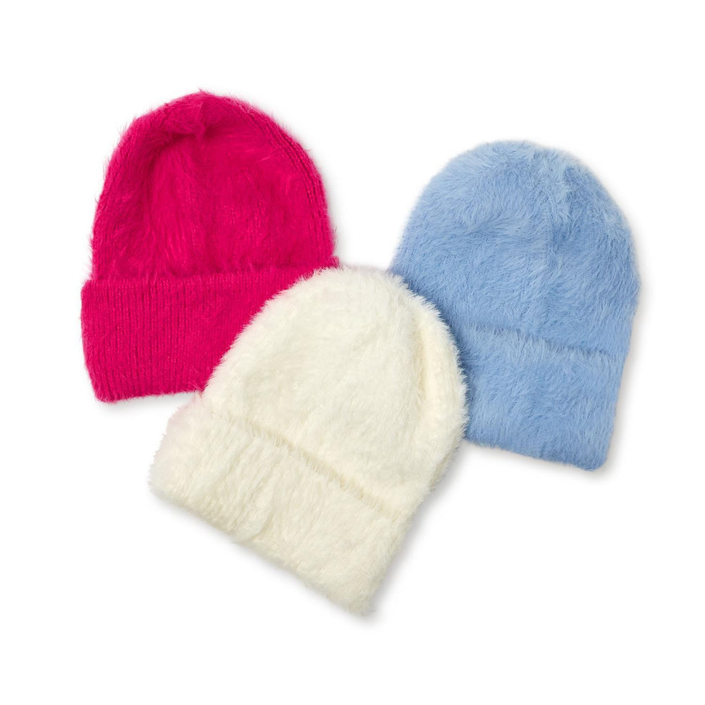 Two's Company Headliner Faux Angora Beanie with Cuff