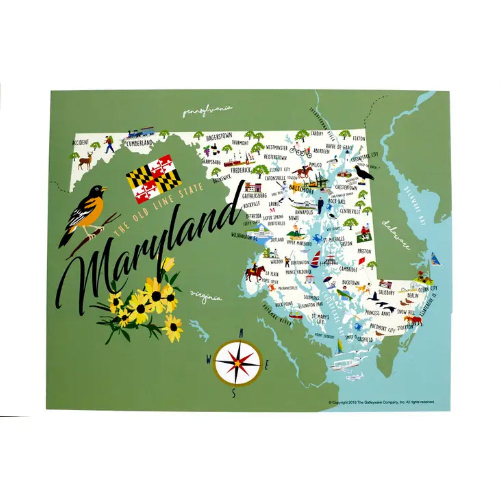 Galleyware Maryland Decal