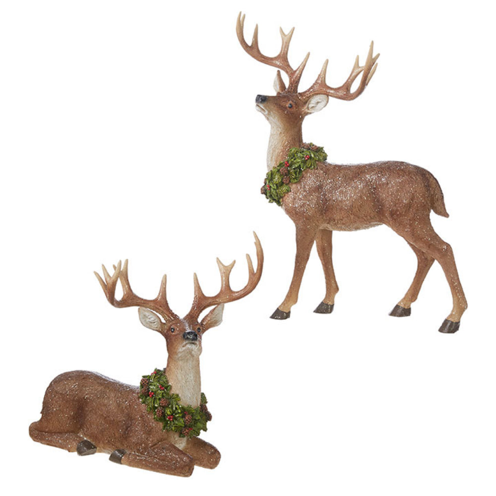 19.5" Deer with Wreath *In-Store Pickup Only*