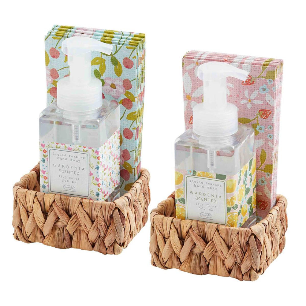 Mud Pie Fruity Floral Guest Towel & Soap Set