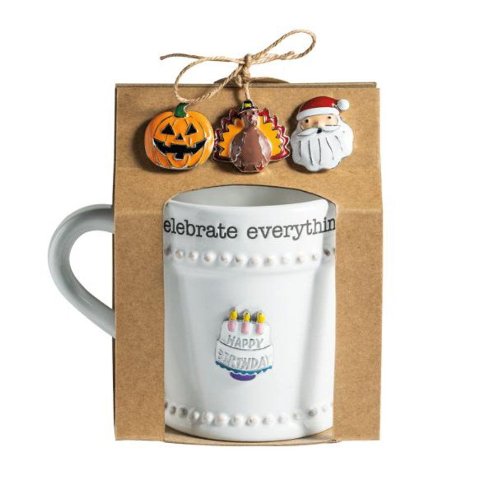 Mud Pie Simply Charming Holiday Mug Set