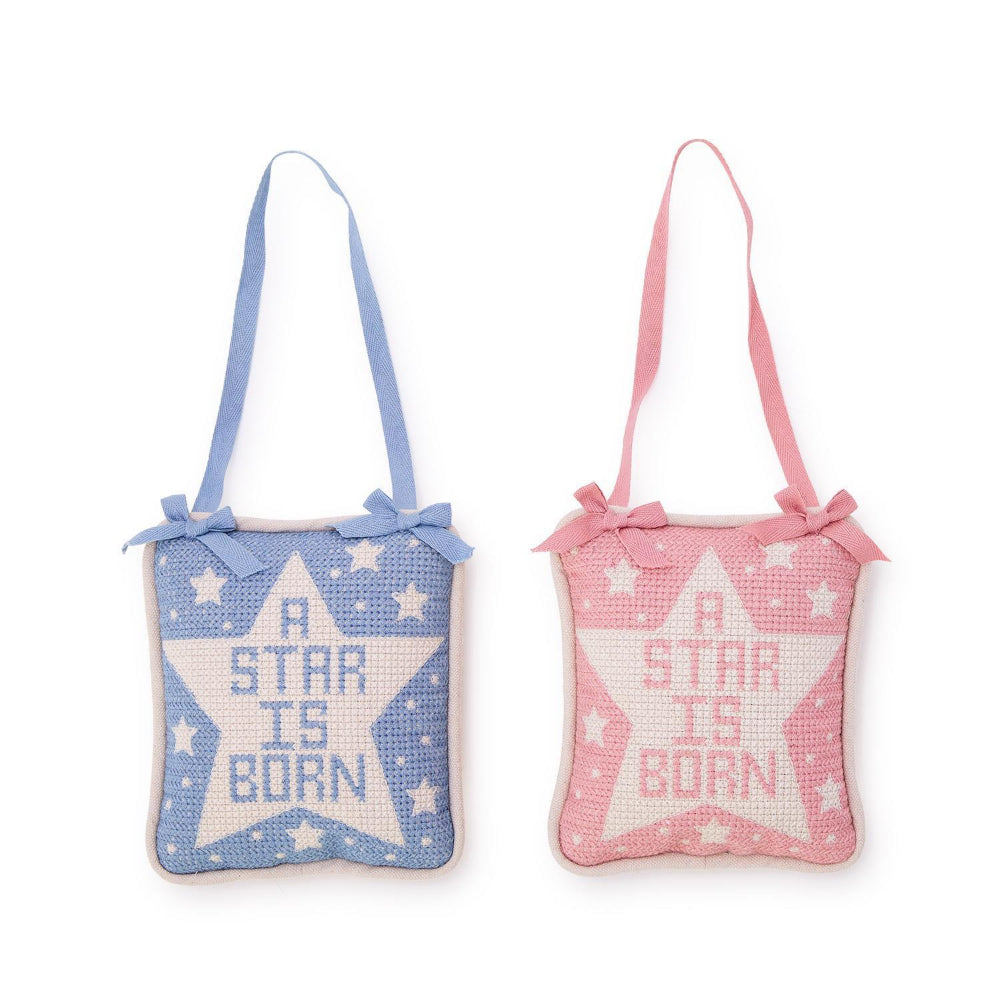 Two's Company A Star is Born Embroidered Pillow Door Hanger