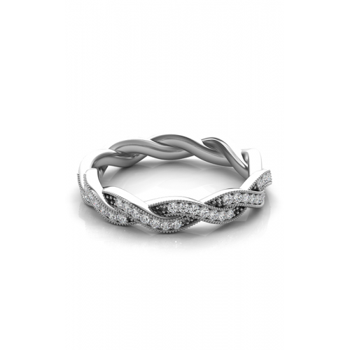S Kashi & Sons Braided Wedding Band EN7213-BWG