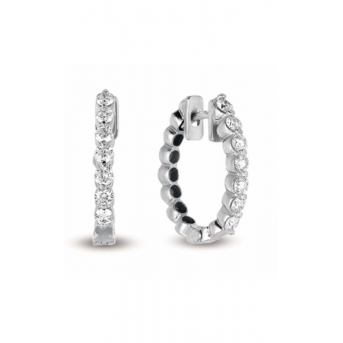 S Kashi & Sons Hoop Earrings E7666WG