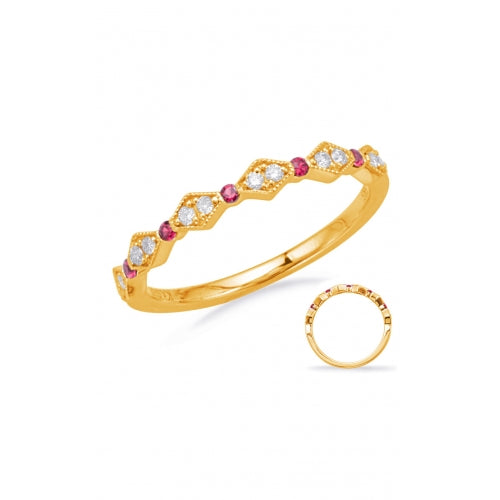 S Kashi & Sons Color Fashion Ring C8031-RYG