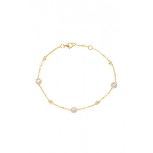 S. Kashi and Sons Diamond By The Yard Bracelet B4422YG