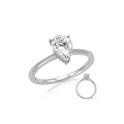 S Kashi & Sons Halo - Hidden Engagement Ring EN8389-10X7PSWG