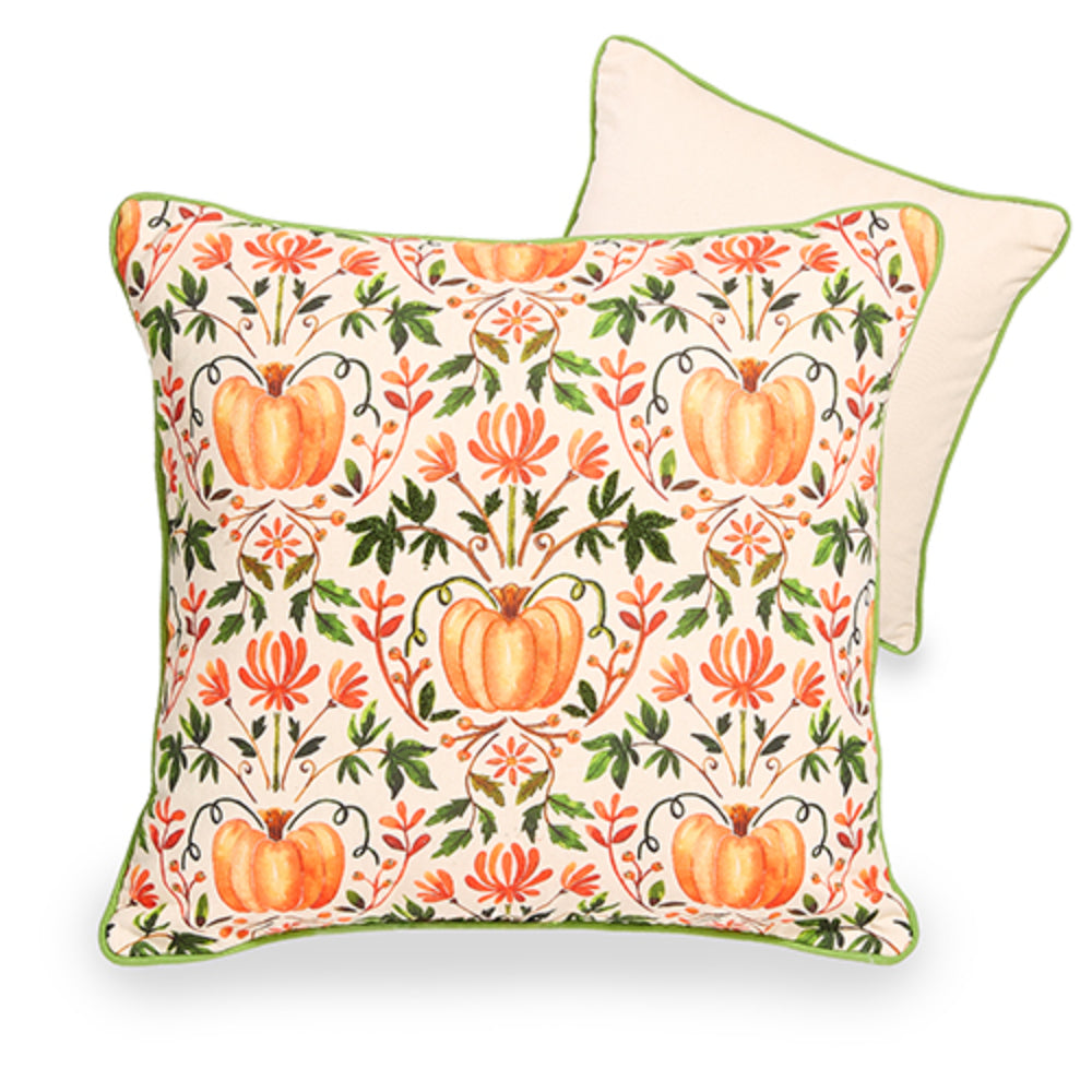 Raz Imports 18" Pumpkin Vine Pattern Pillow