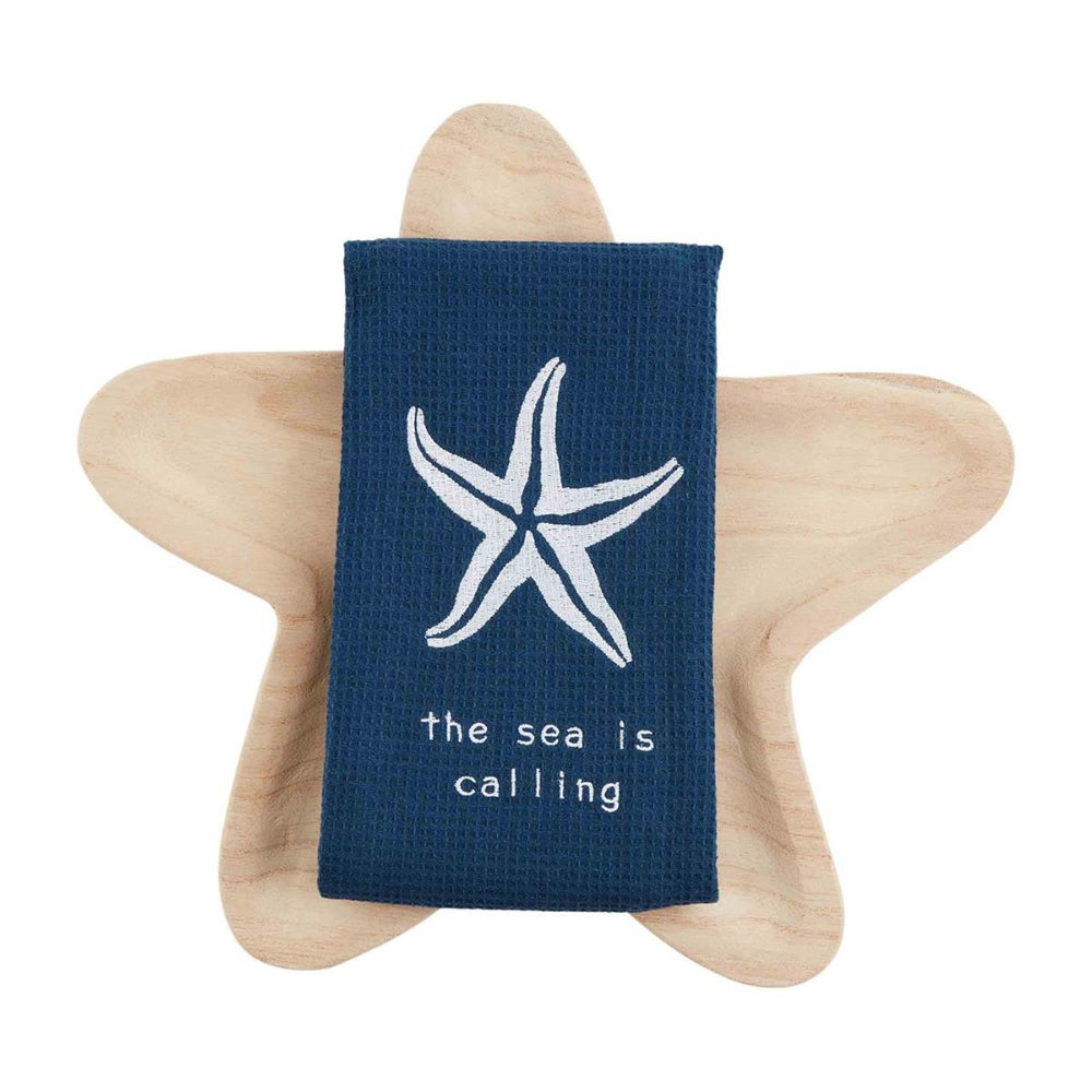 Mud Pie Starfish Tray & Towel Set