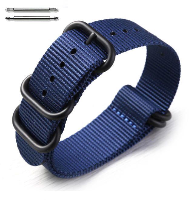 5 Ring Ballistic Army Military Navy Nylon Fabric 20mm Replacement Watch Band #3024