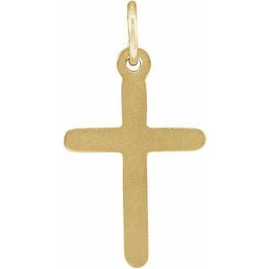 14K Yellow Cross Pendant R41148:249139:P