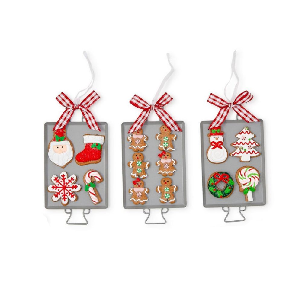 Two's Company Cookies and Cheer Hand-Crafted Gingerbread Ornament- Cookie Sheet