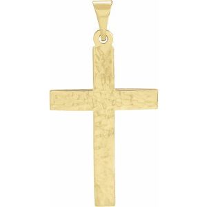 10K Yellow Cross Pendant R41279:1018:P