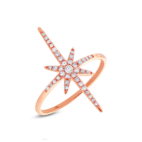 Shy Creation 0.24Ct Diamond North Star Ring COR36213198