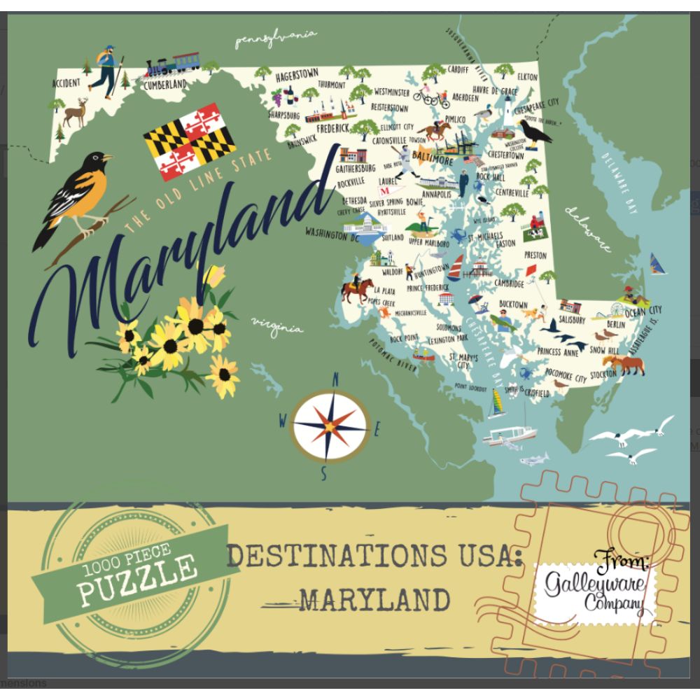 Maryland 1000 Piece Jigsaw Puzzle