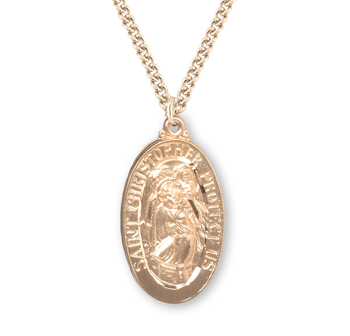 St. Christopher Gold Medal Necklace for Faith and Style