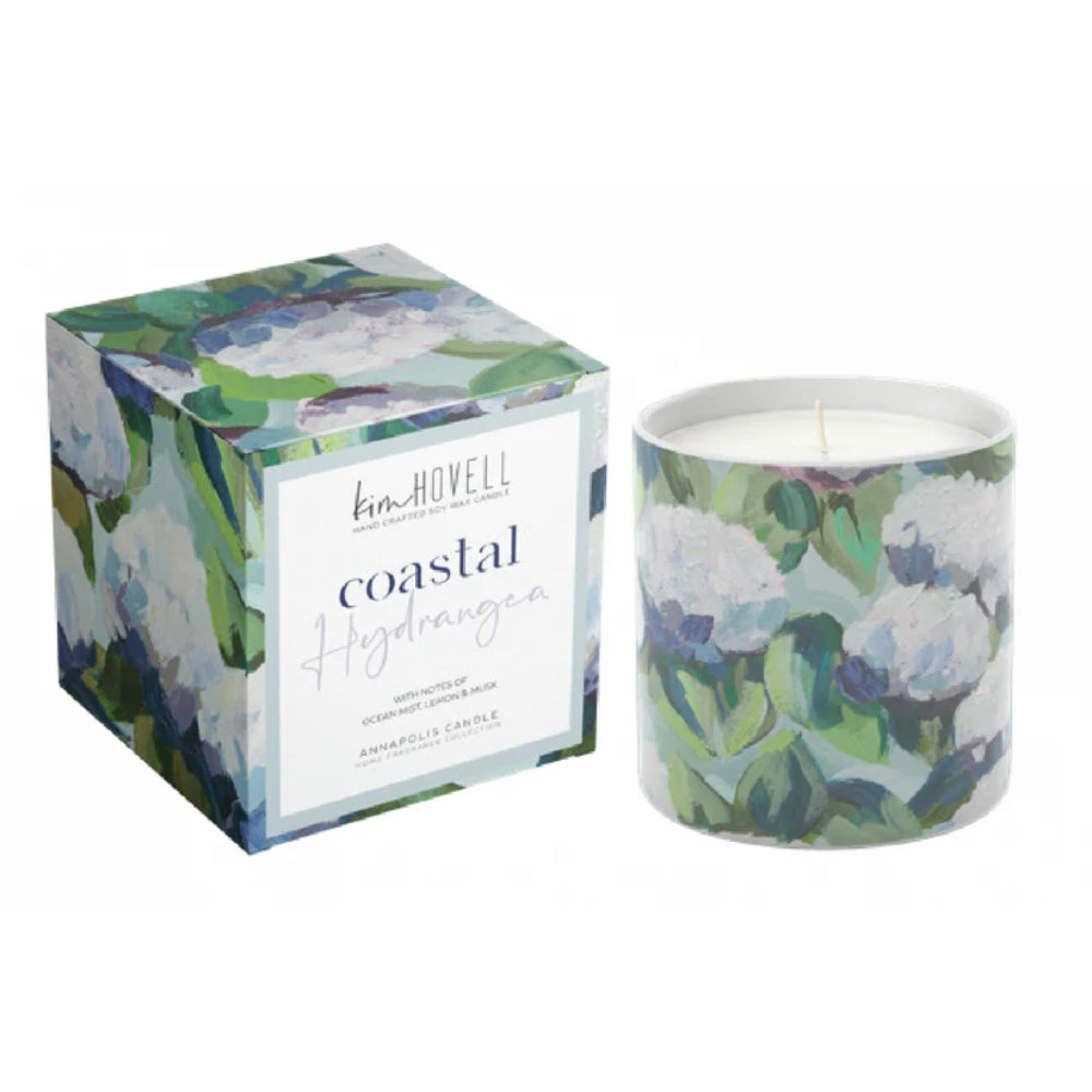 Annapolis Candle Coastal Hydrangea Boxed Candle by Kim Hovell