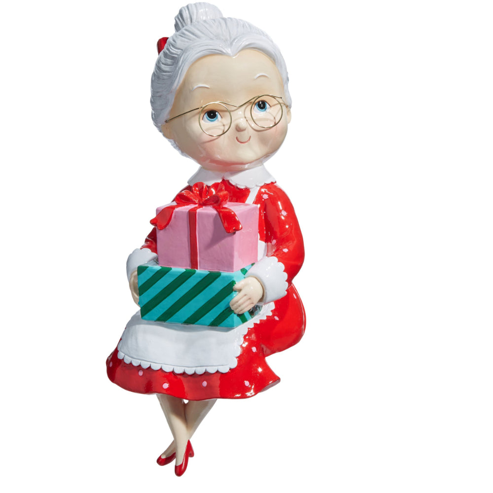 Raz Imports 12.75" Sitting Retro Mrs. Claus