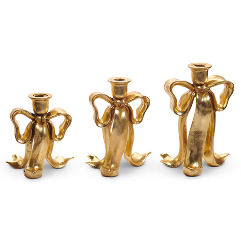 Raz Imports Bow Candlesticks