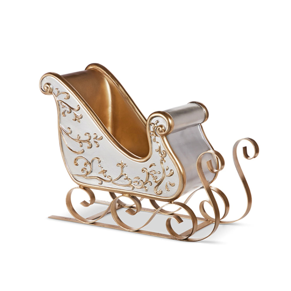 Raz Imports 14.5" Silver and Gold Sleigh