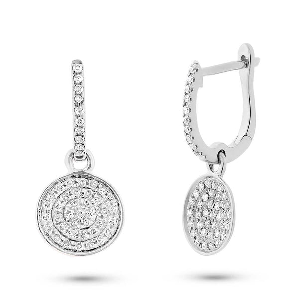 Shy Creation 0.24Ct Diamond Pave Circle Earring SC22003912
