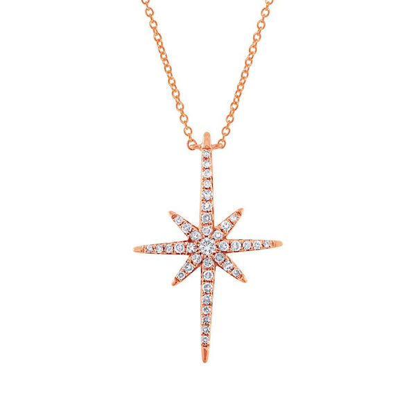 Shy Creation 0.24Ct Diamond North Star Necklace SC36213204