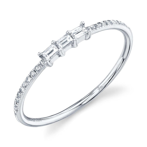 Shy Creation 0.19Ct Diamond Baguette Ring SC55009289