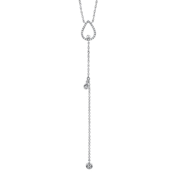 Shy Creation 0.14Ct Diamond Lariat Necklace SC55010100