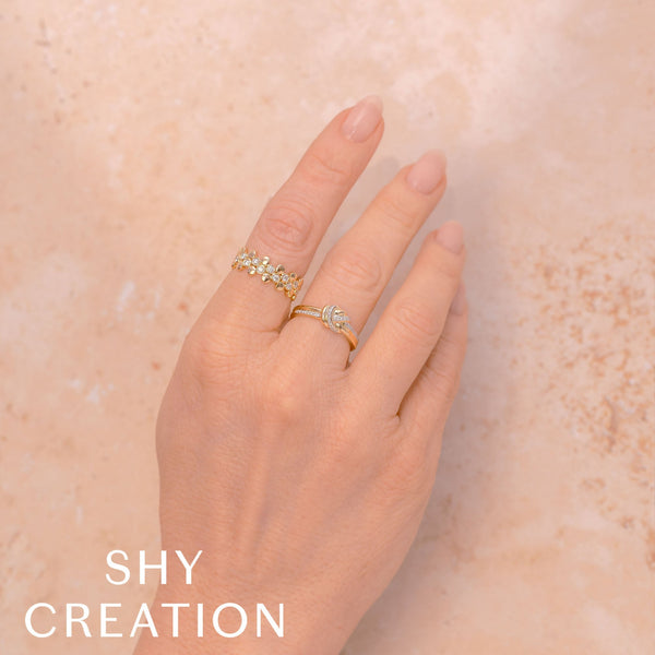 Shy Creation 0.24Ct Diamond Bezel Ring SC55028751