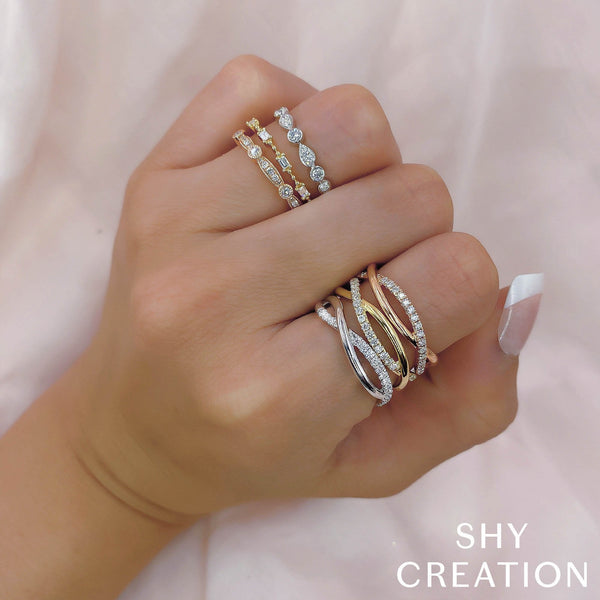 Shy Creation 0.24Ct Diamond Band SC22005626