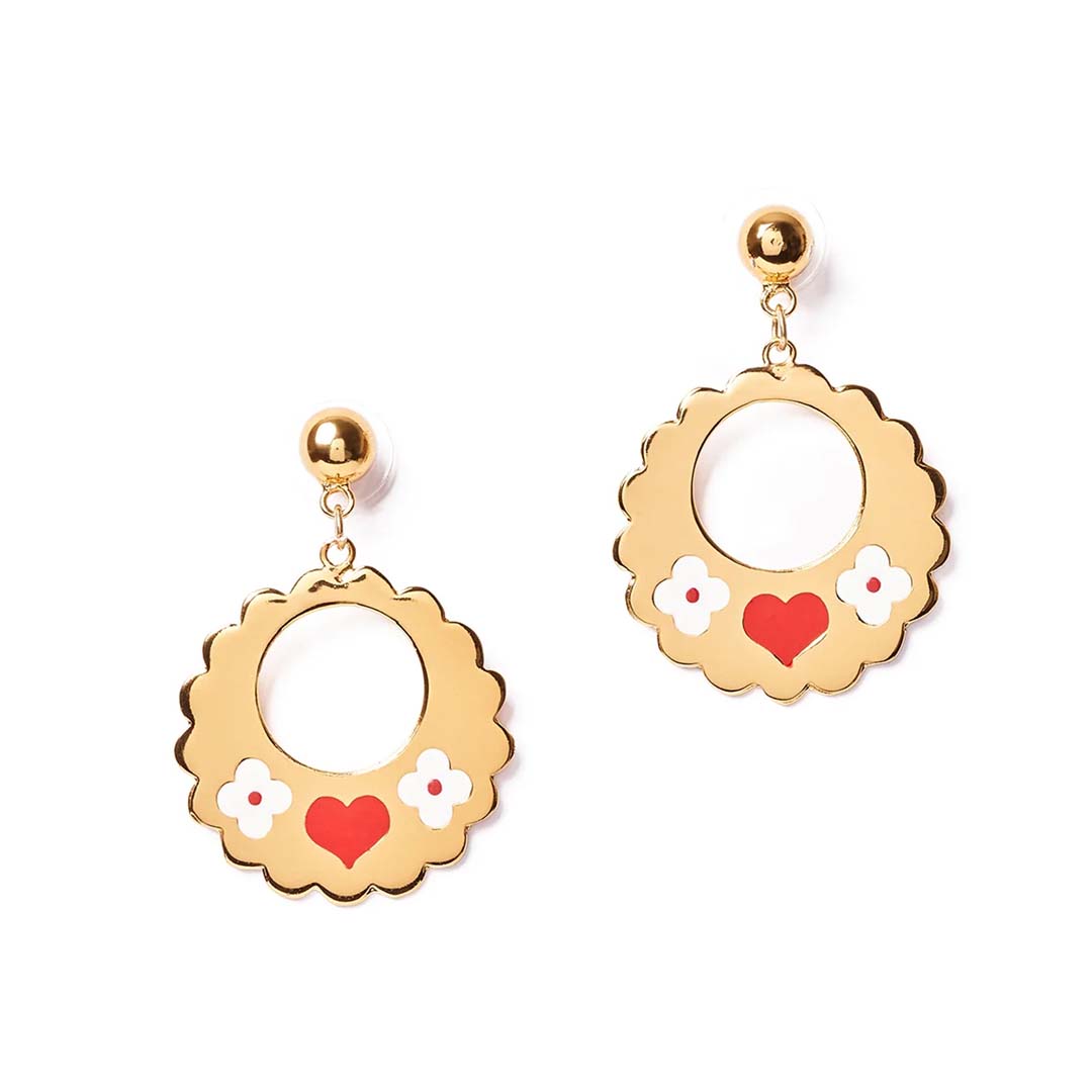 All My Love Gold Colored Earrings By Splendette