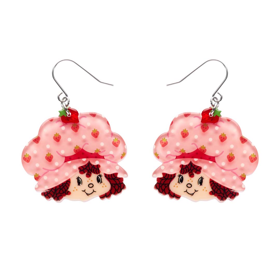 Big Adorable Strawberry Smile Drop Earrings By Erstwilder