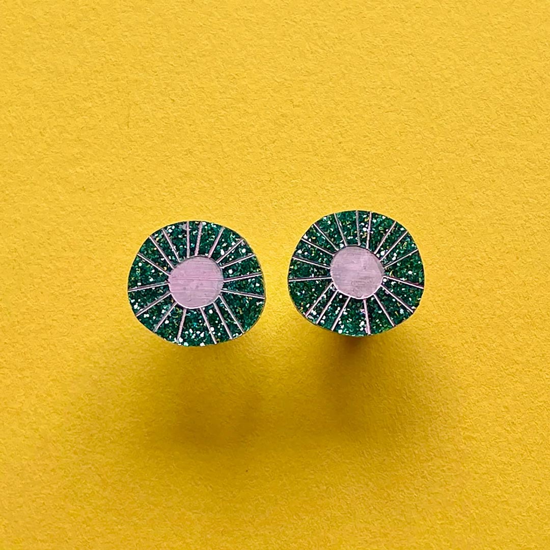 Bloom Stud Earrings By Happy Stuff Studio