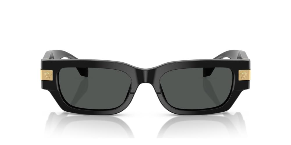 VE 4465 Black Rectangle Sunglasses