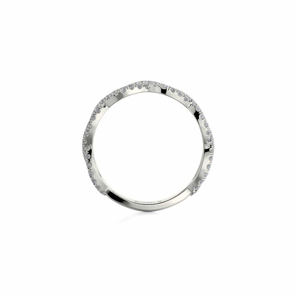 Braided Diamond Band B317-WG4-YG4