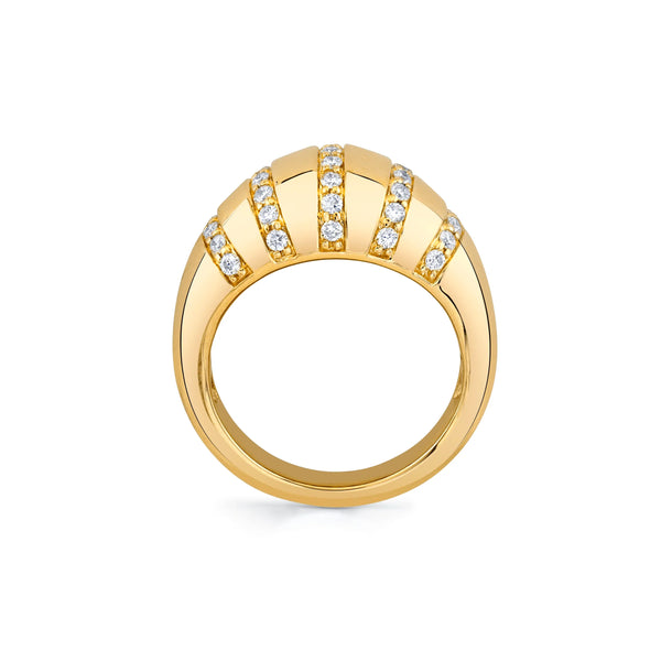 Orb Stripe Signet Ring F532