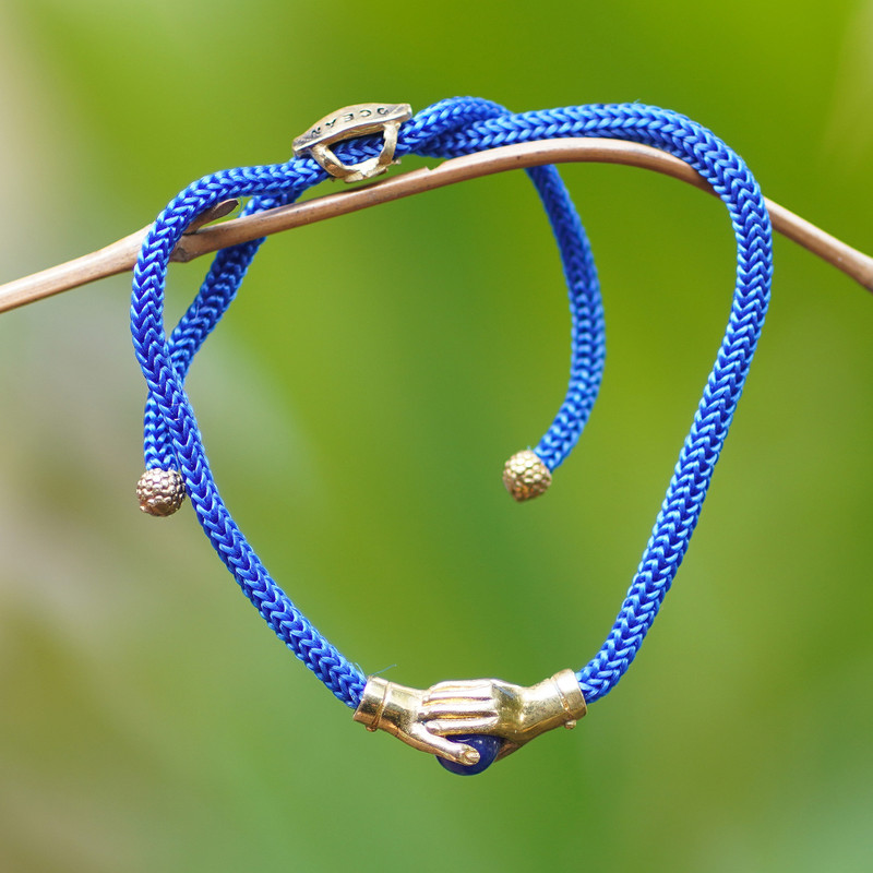 Adjustable Unity Bracelet, "Golden Hands"