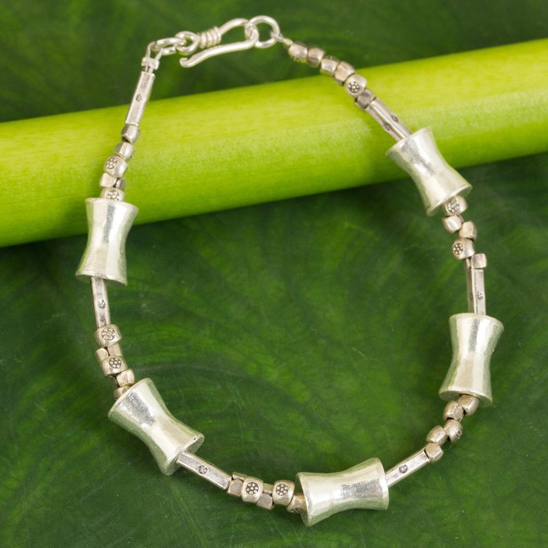 Unique Hill Tribe Silver Bracelet, "Sterling Integrity"