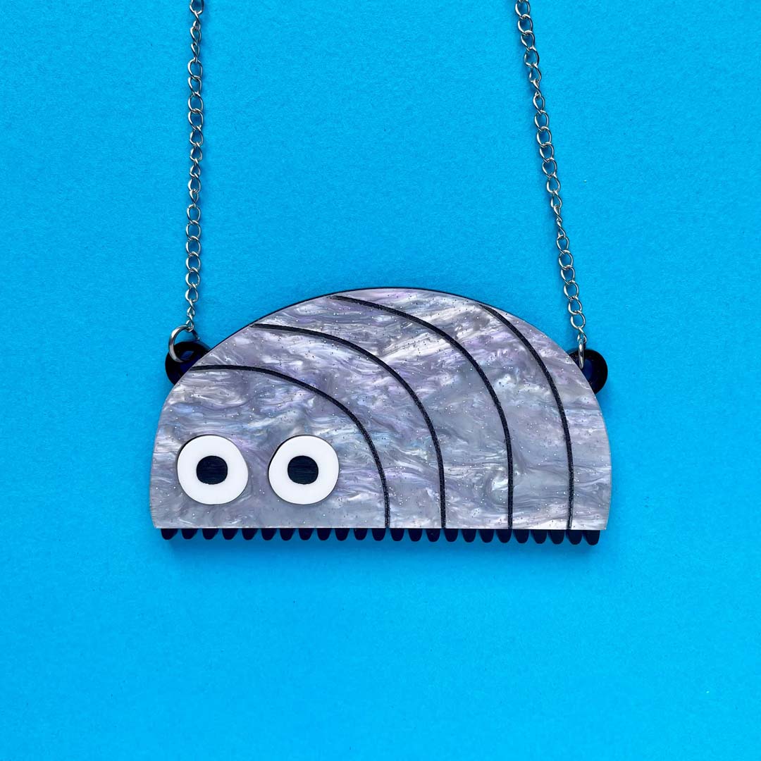 Woodlouse Necklace By Happy Stuff Studio