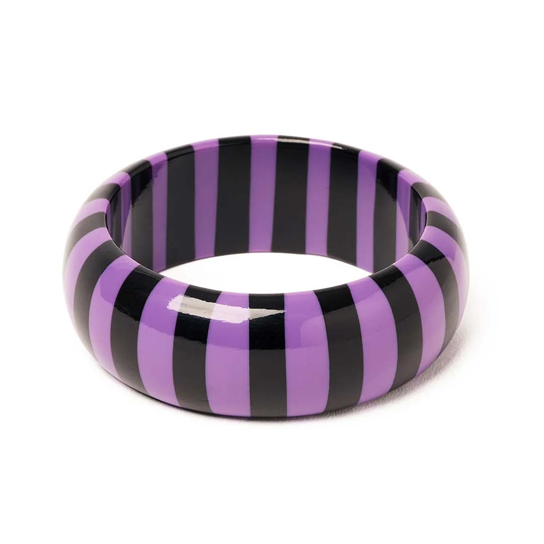 Wide Striped Elixir Bangle By Splendette